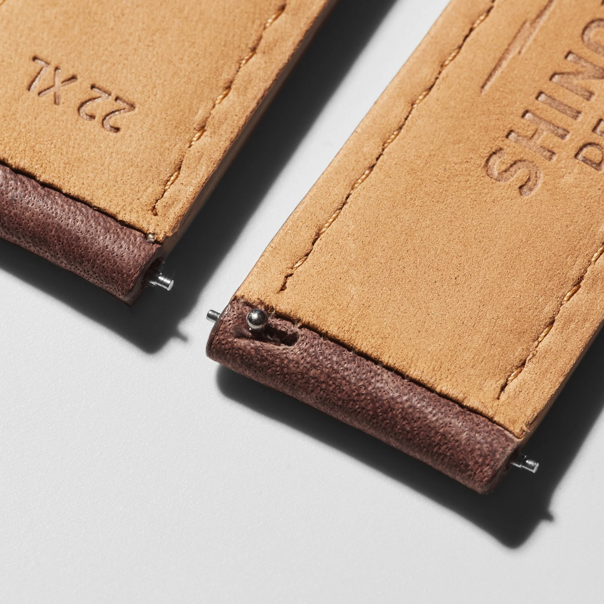 22mm British Tan Leather Watch Strap (XL) - British Tan - Image 4