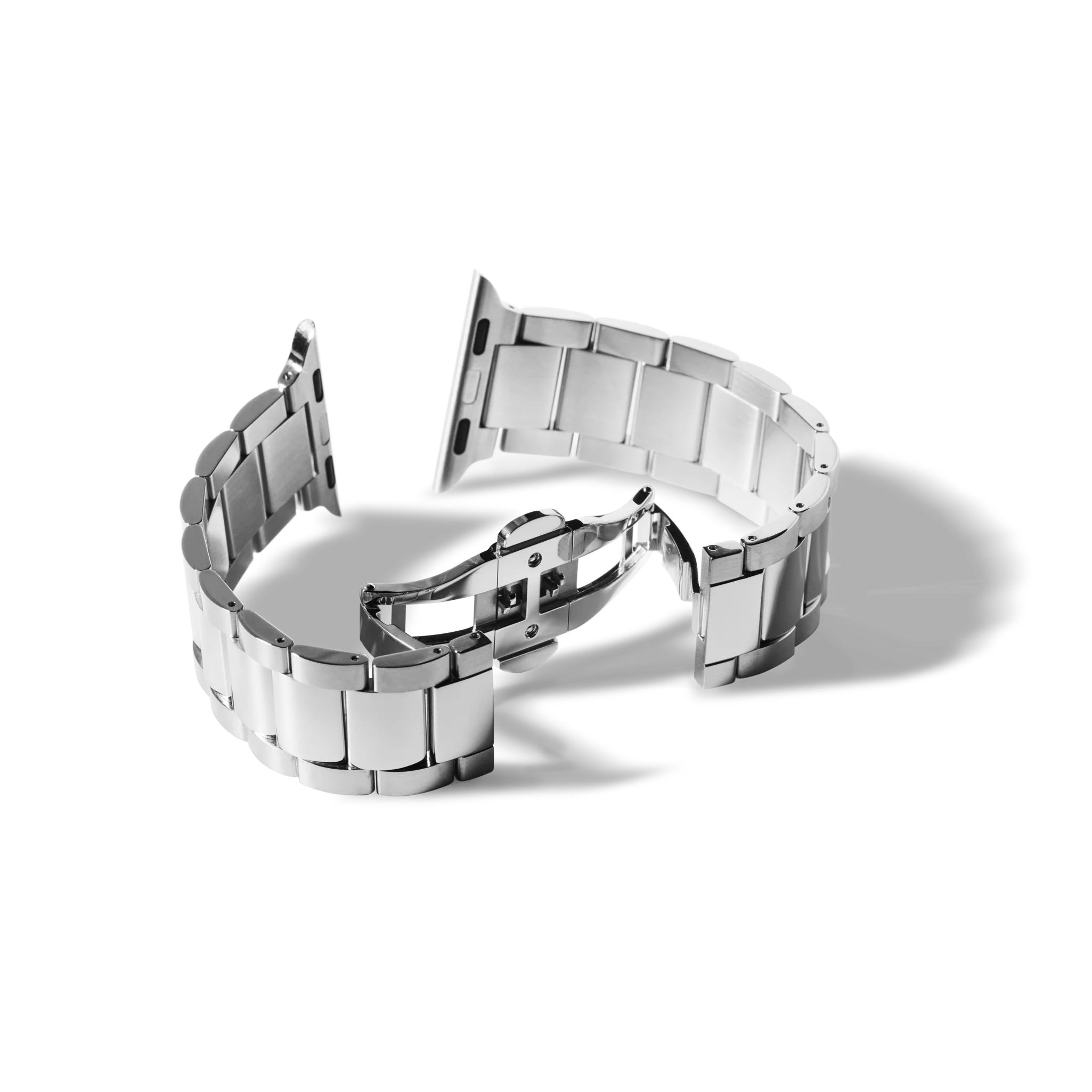 24mm Stainless Steel 3-Link Apple Watch Bracelet - Stainless Steel - Image 3