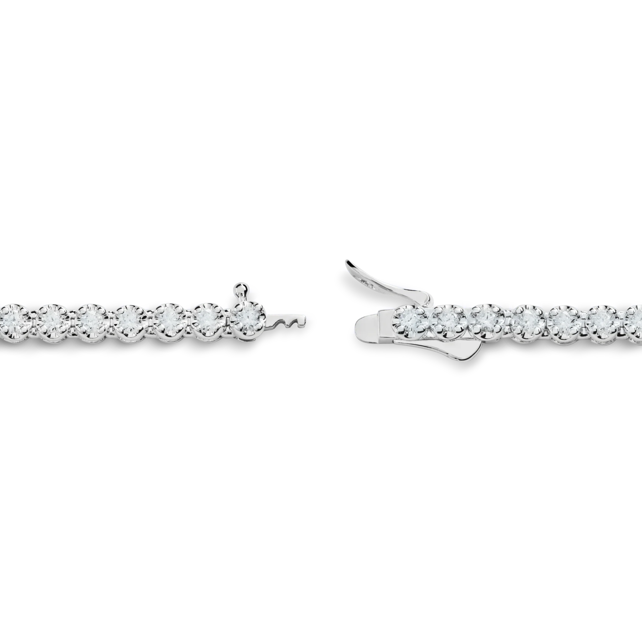 5 Carat Diamond Tennis Necklace - White Gold - Image 3