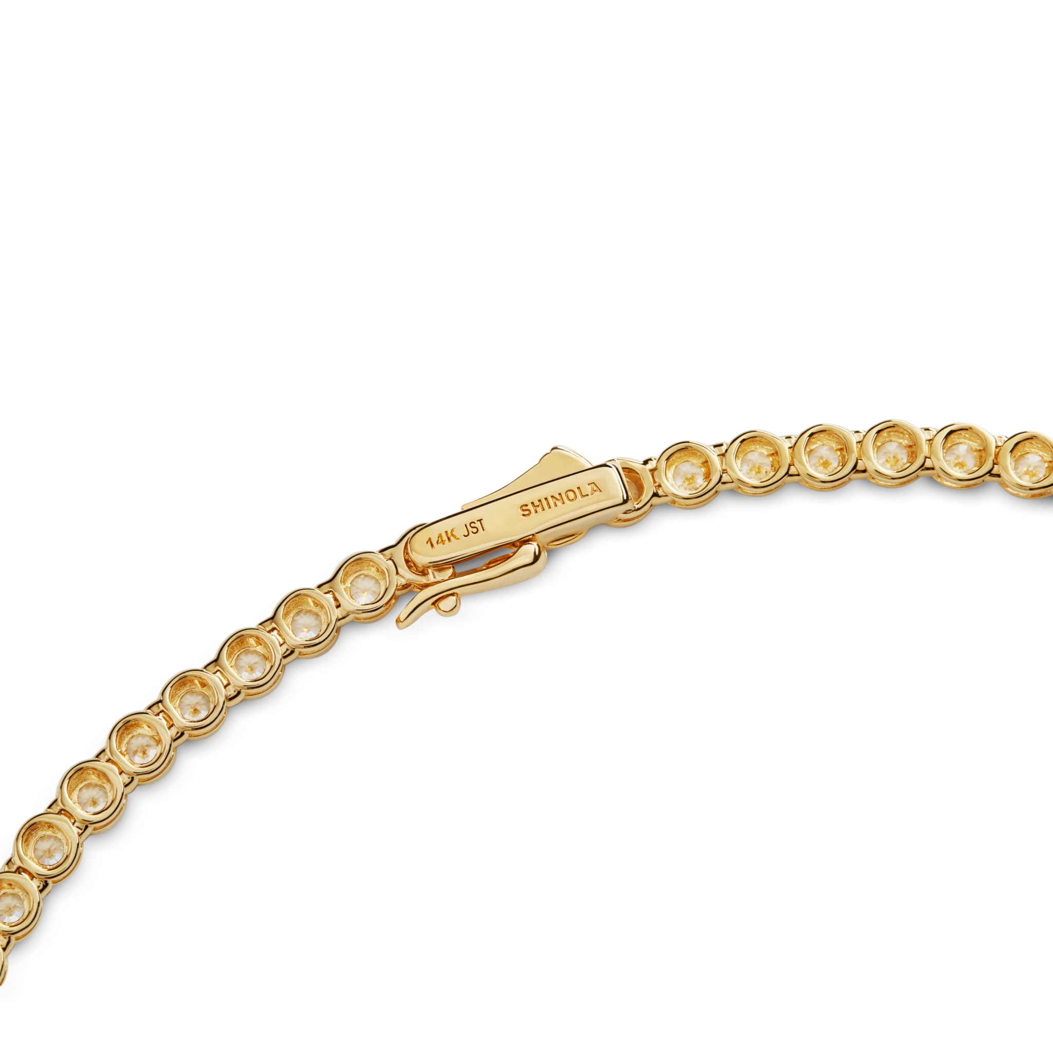 5 Carat Diamond Tennis Necklace - Yellow Gold - Image 4