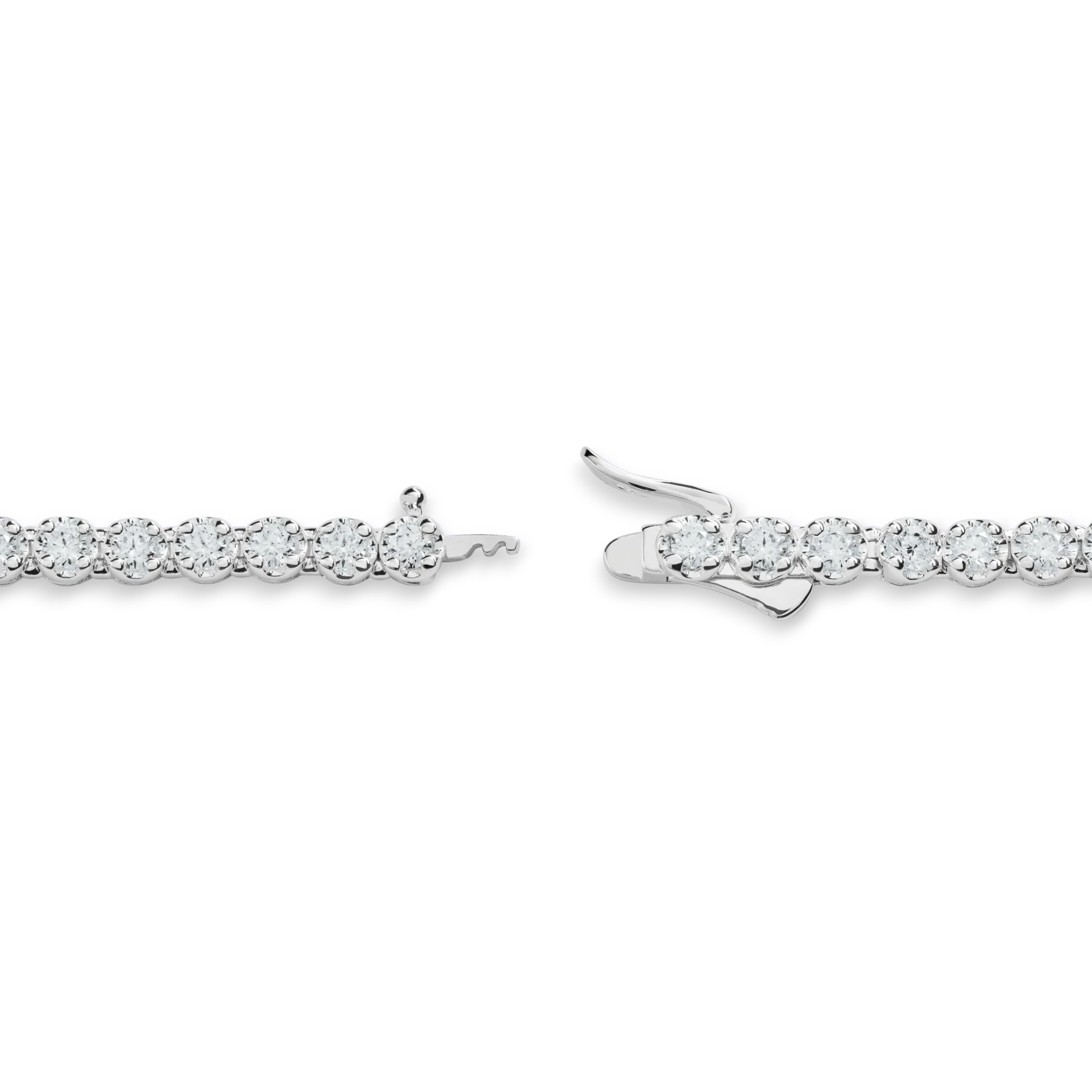 7 Carat Diamond Tennis Necklace - White Gold - Image 3