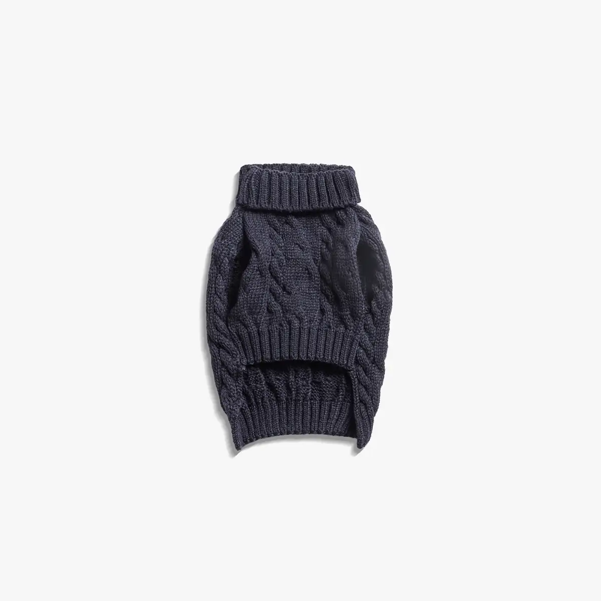 Cable Knit Dog Sweater - Black - Image 14