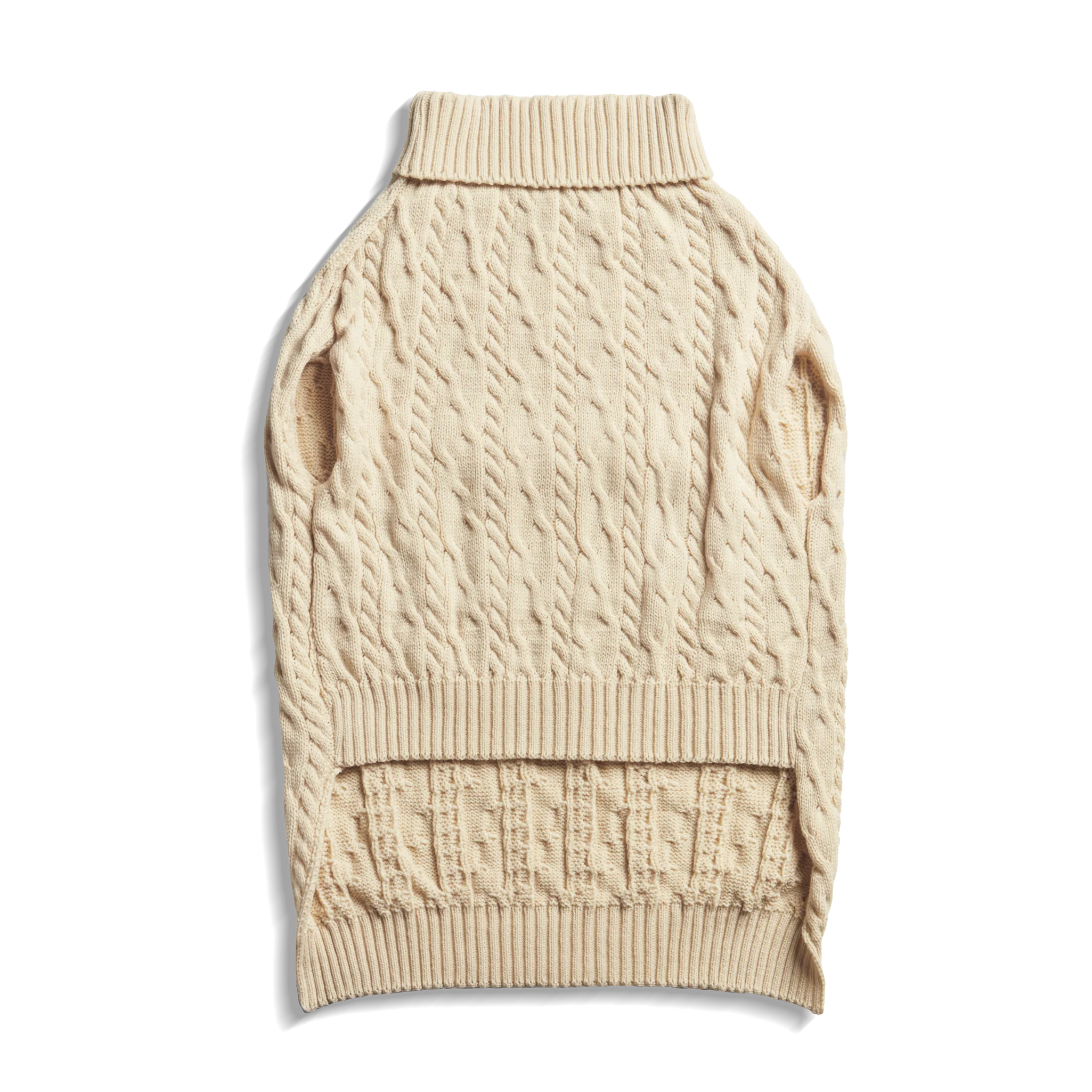 Cable Knit Dog Sweater - Black - Image 8