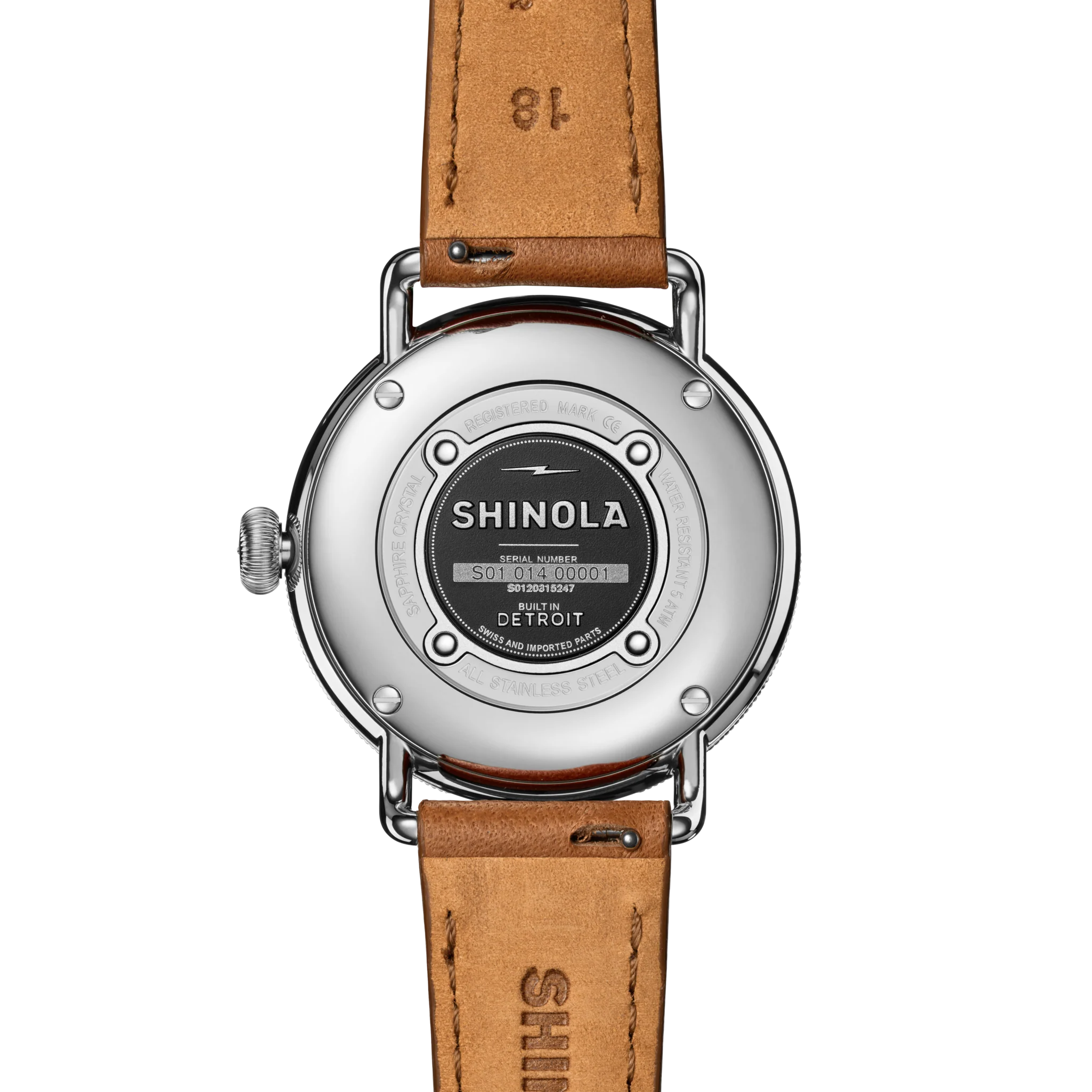 Canfield Watch 38mm - Blue Tan Leather Strap - Image 3