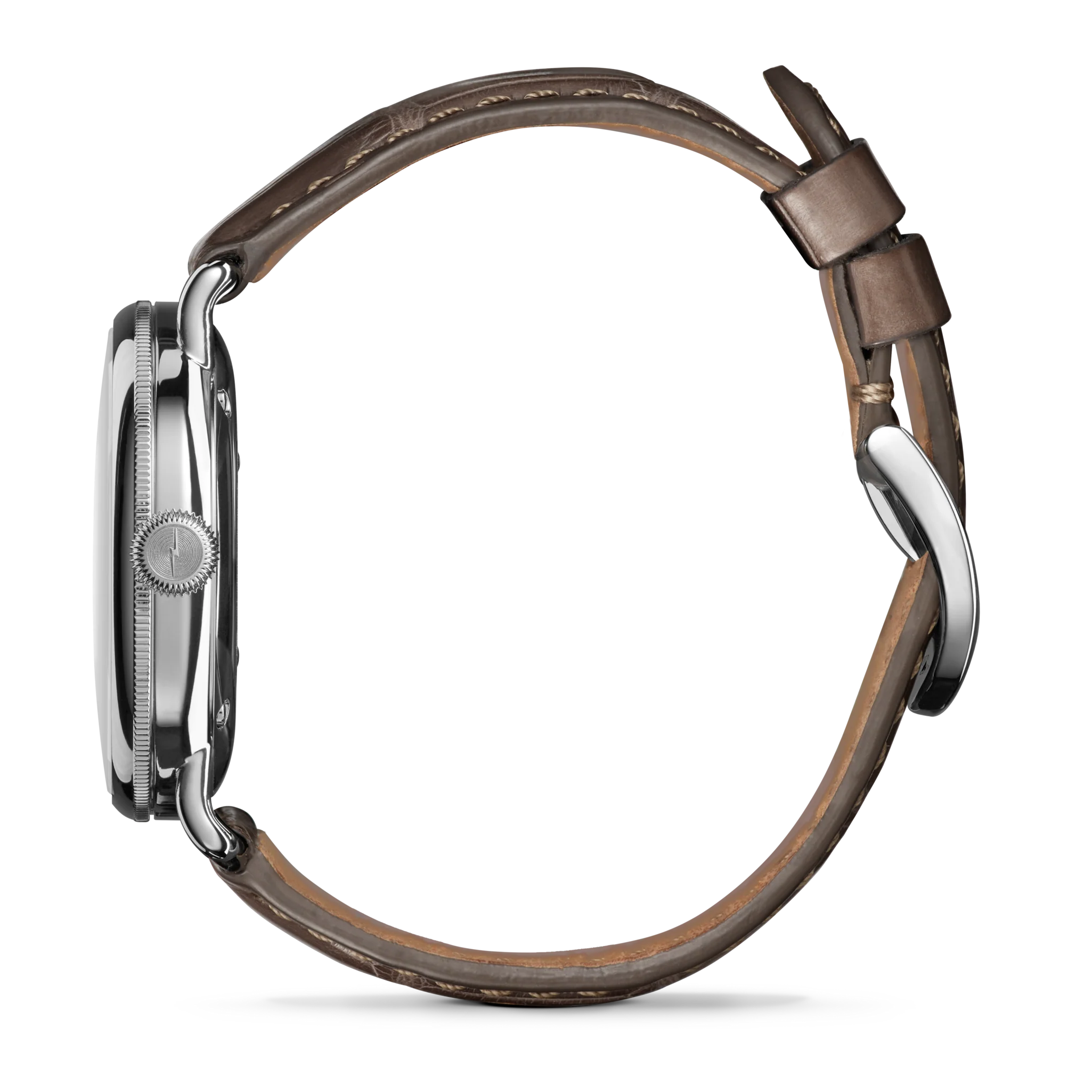 Canfield Watch 38mm - Gray Brown Alligator Strap - Image 4