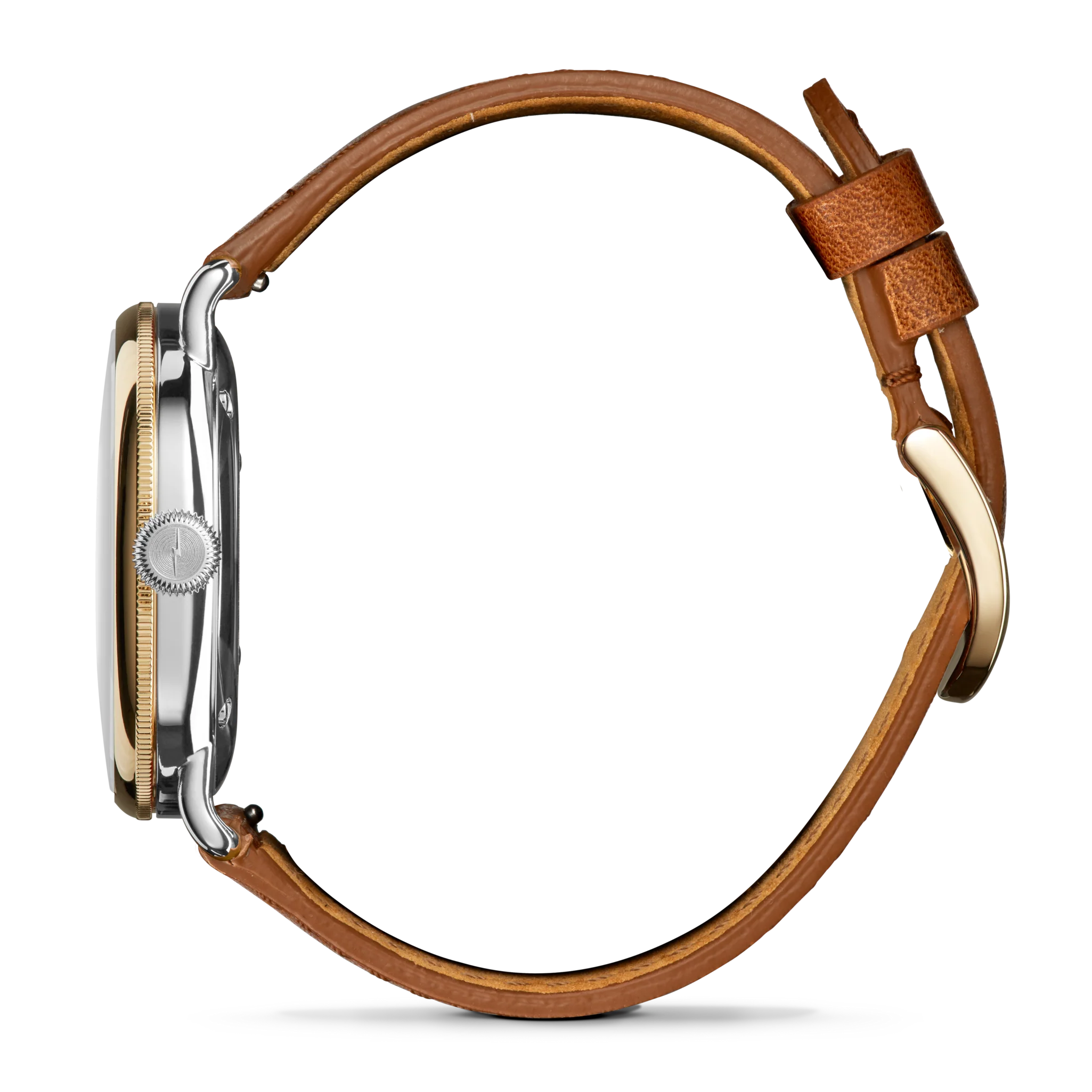 Canfield Watch 38mm -  MOP Tan Leather Strap - Image 4