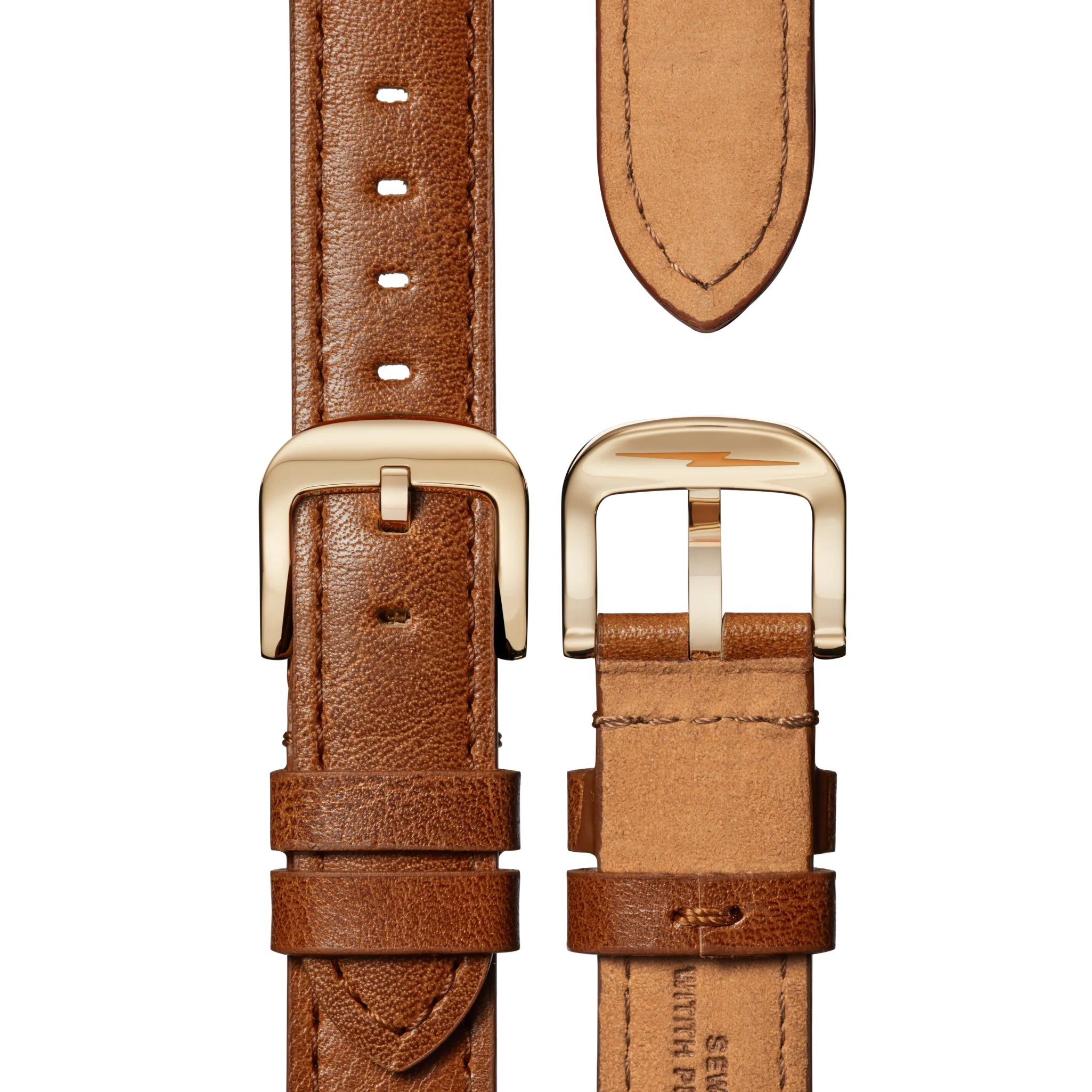 Canfield Watch 38mm -  MOP Tan Leather Strap - Image 7