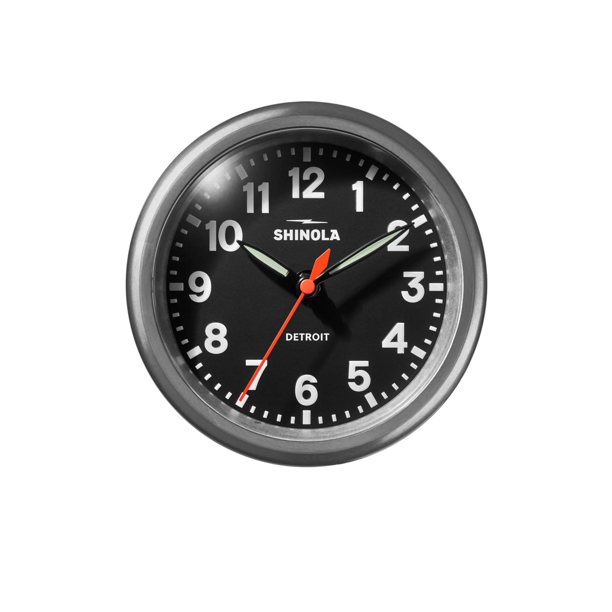 6" Runwell Clock - Tumbled Zinc/Black - Image 4