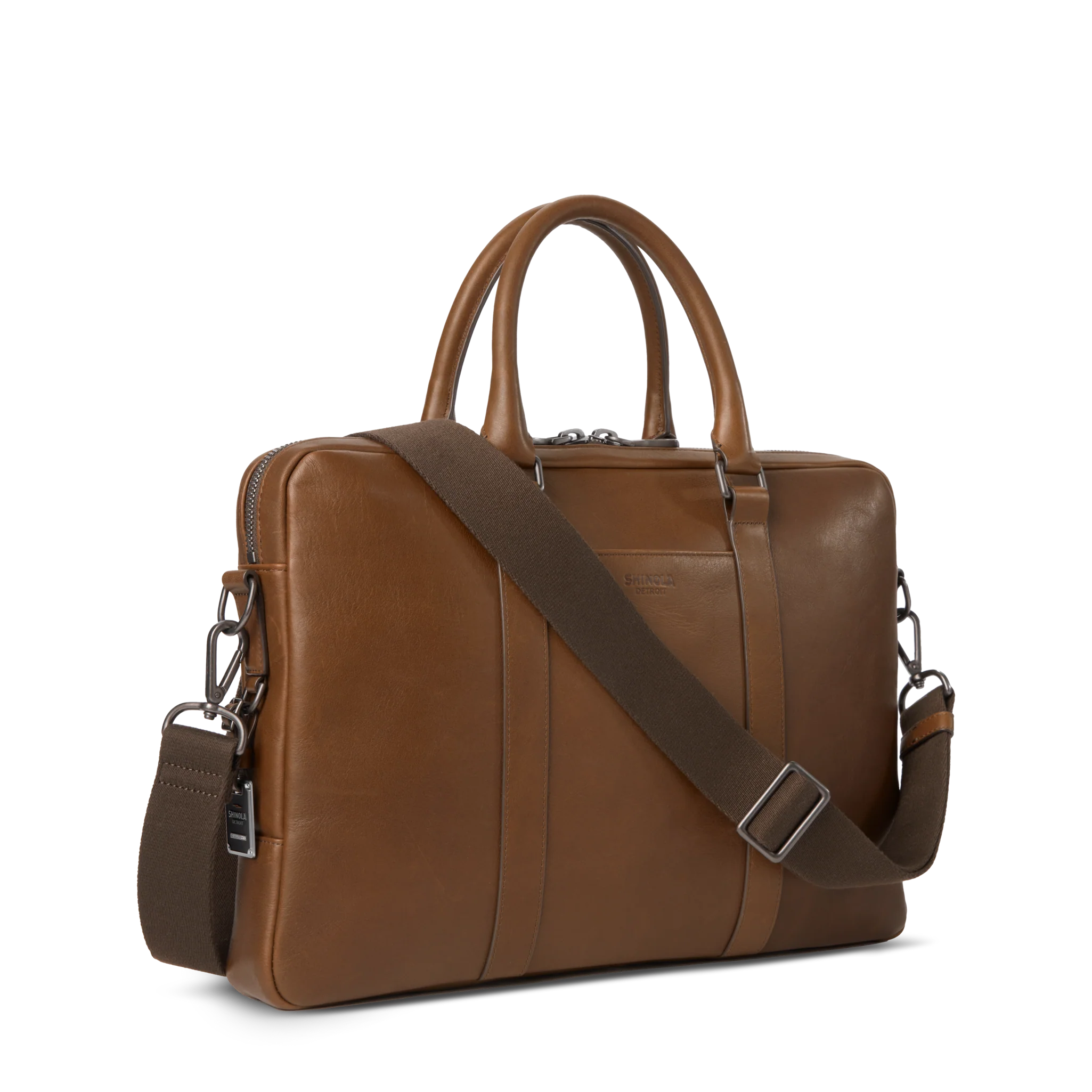 Computer Briefcase - Medium Brown - Image 3