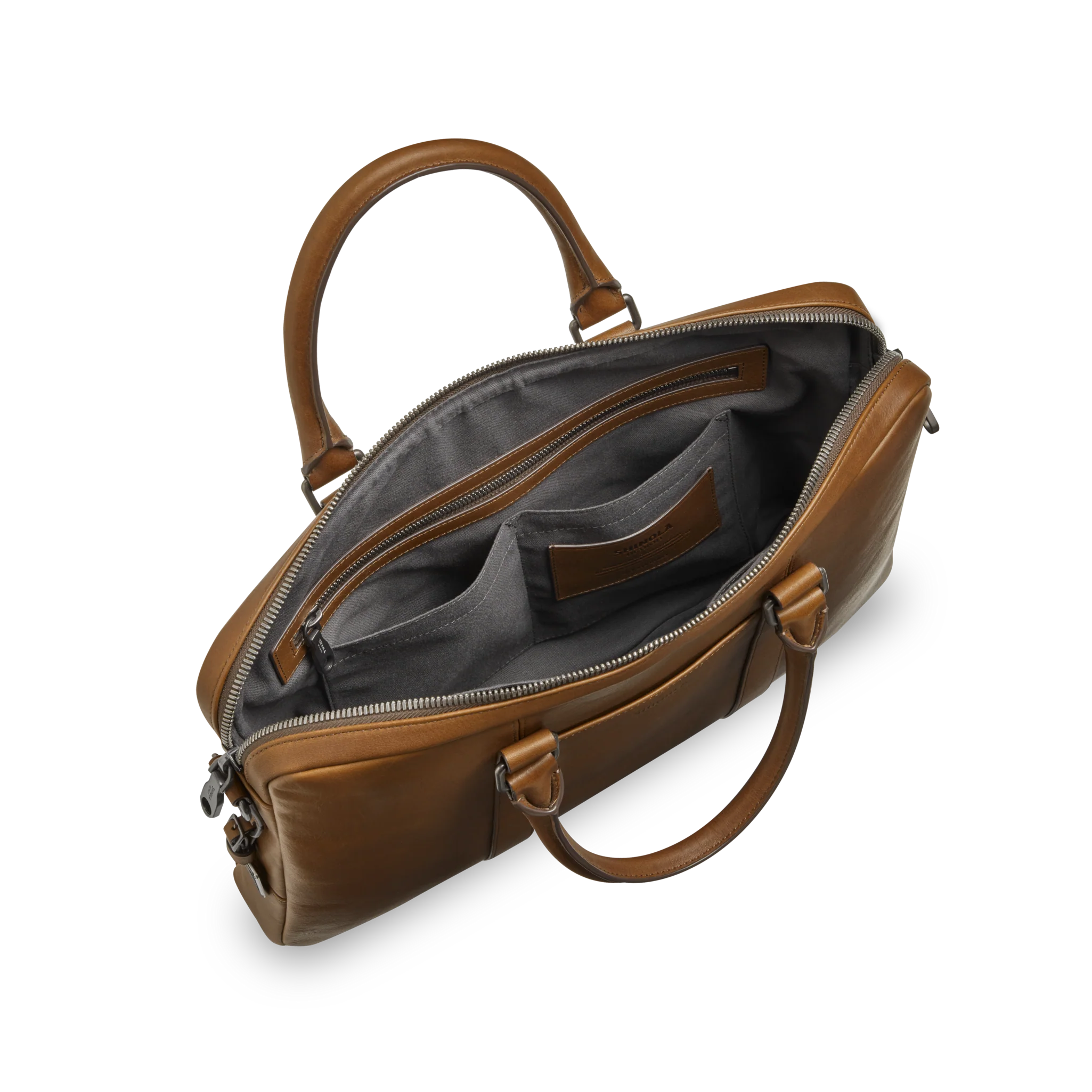 Computer Briefcase - Medium Brown - Image 4