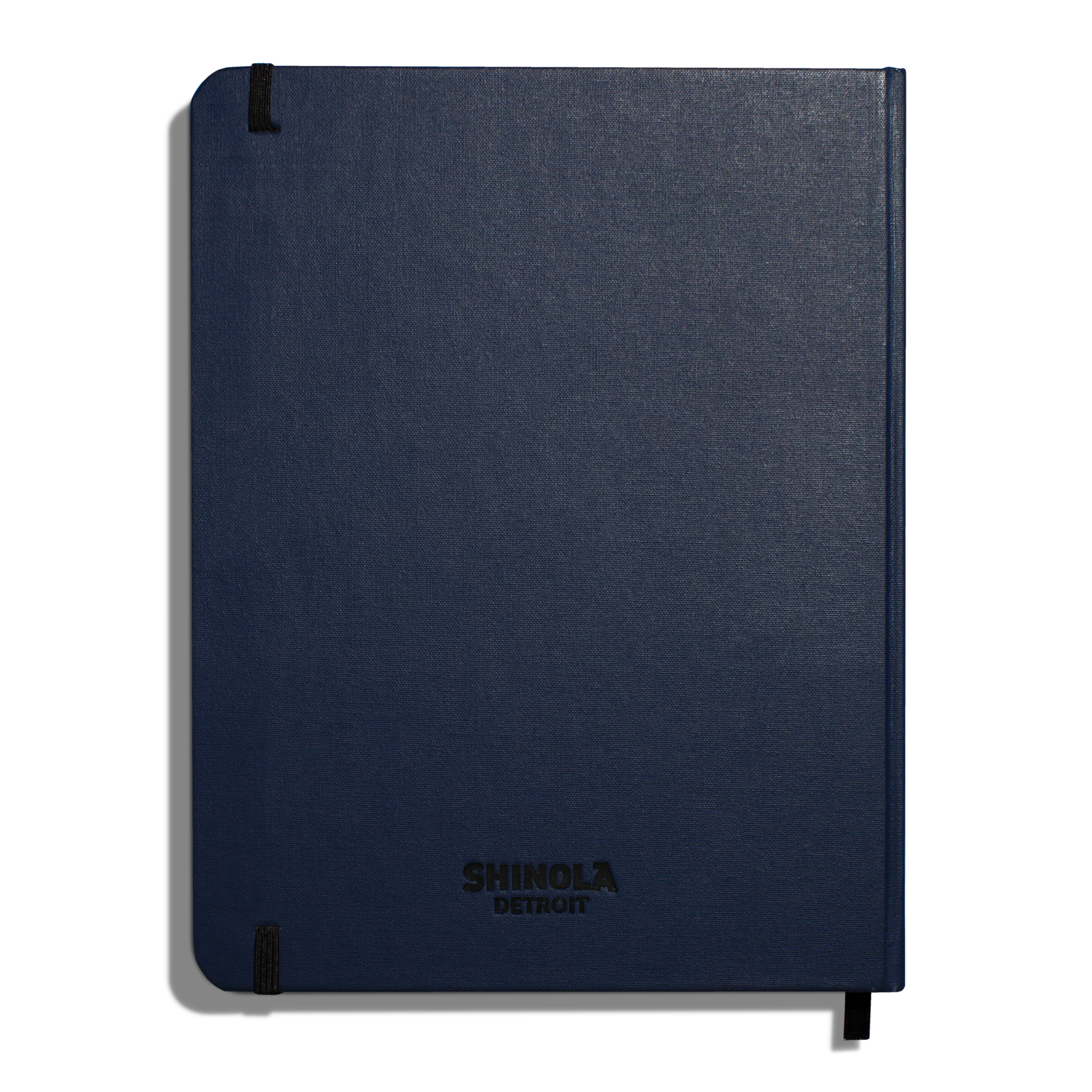 Large Hard Ruled Journal - Navy - Image 3
