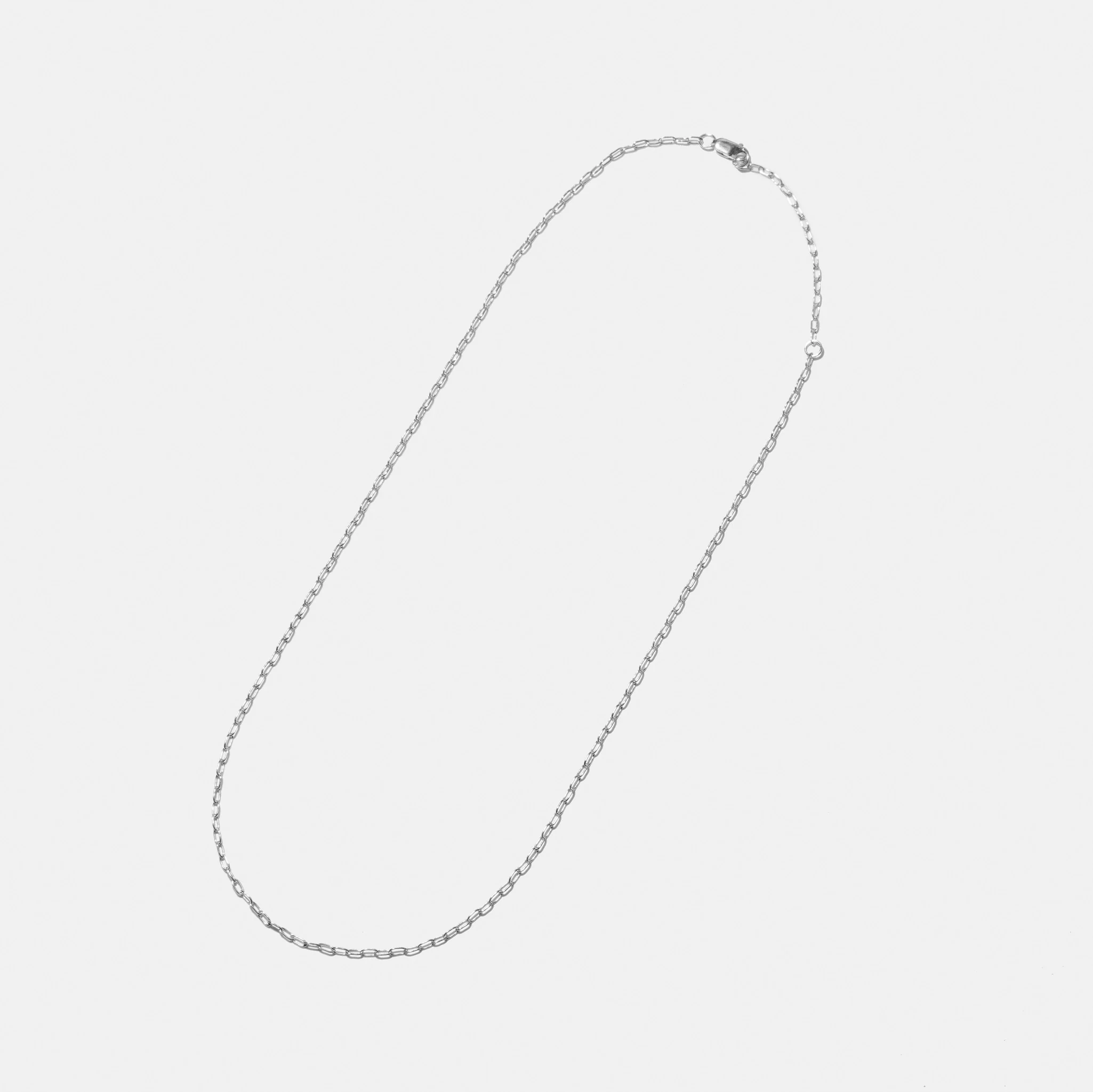 Large Oval Link Necklace - Sterling Silver - Image 3