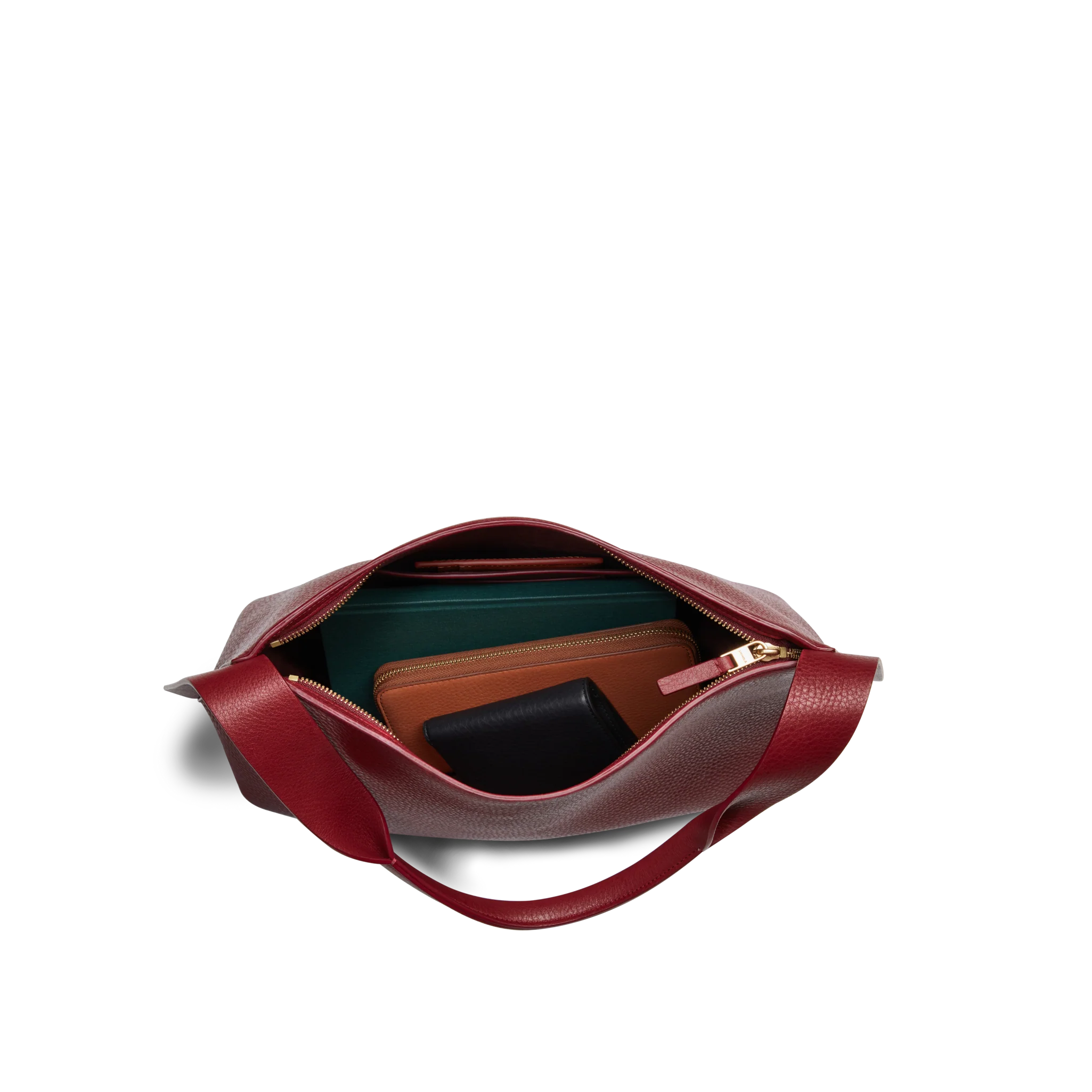 Medium Derby Shoulder Bag - Ruby - Image 5