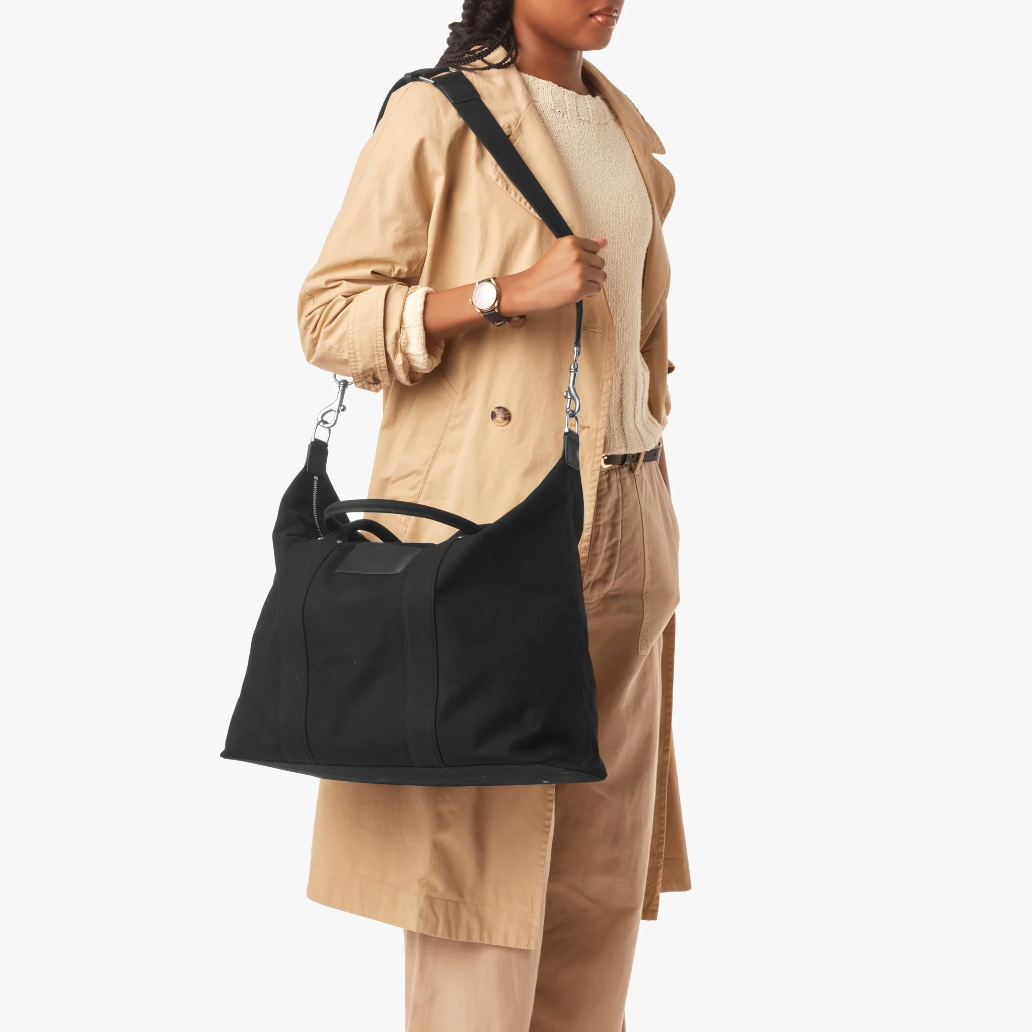 Runabout Holdall Canvas Bag - Black - Image 3