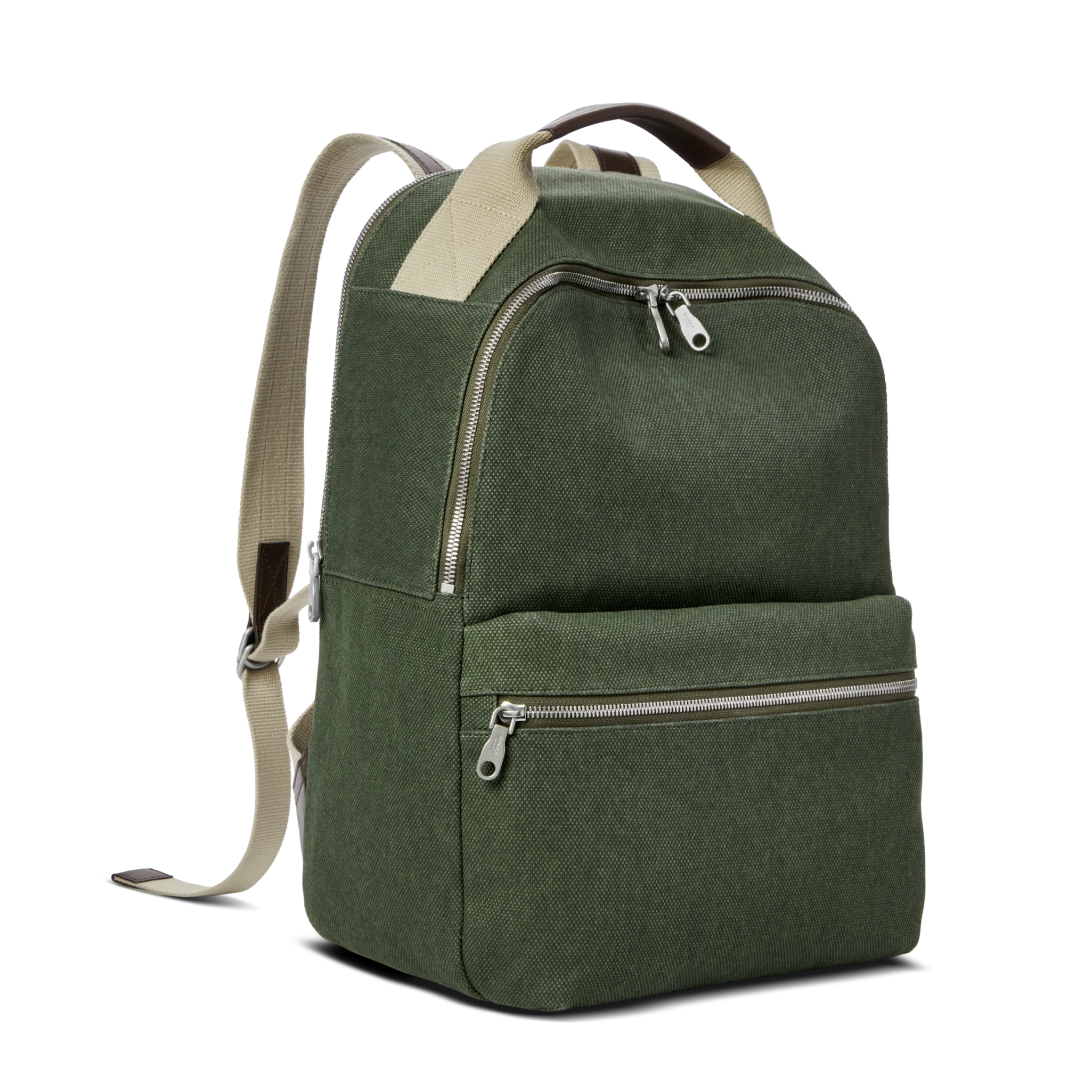Runwell Canvas Backpack - Olive - Image 3