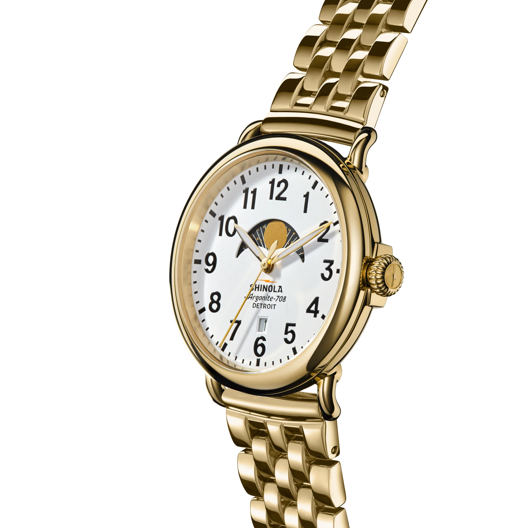 Runwell Moon Phase Watch - White - Image 3