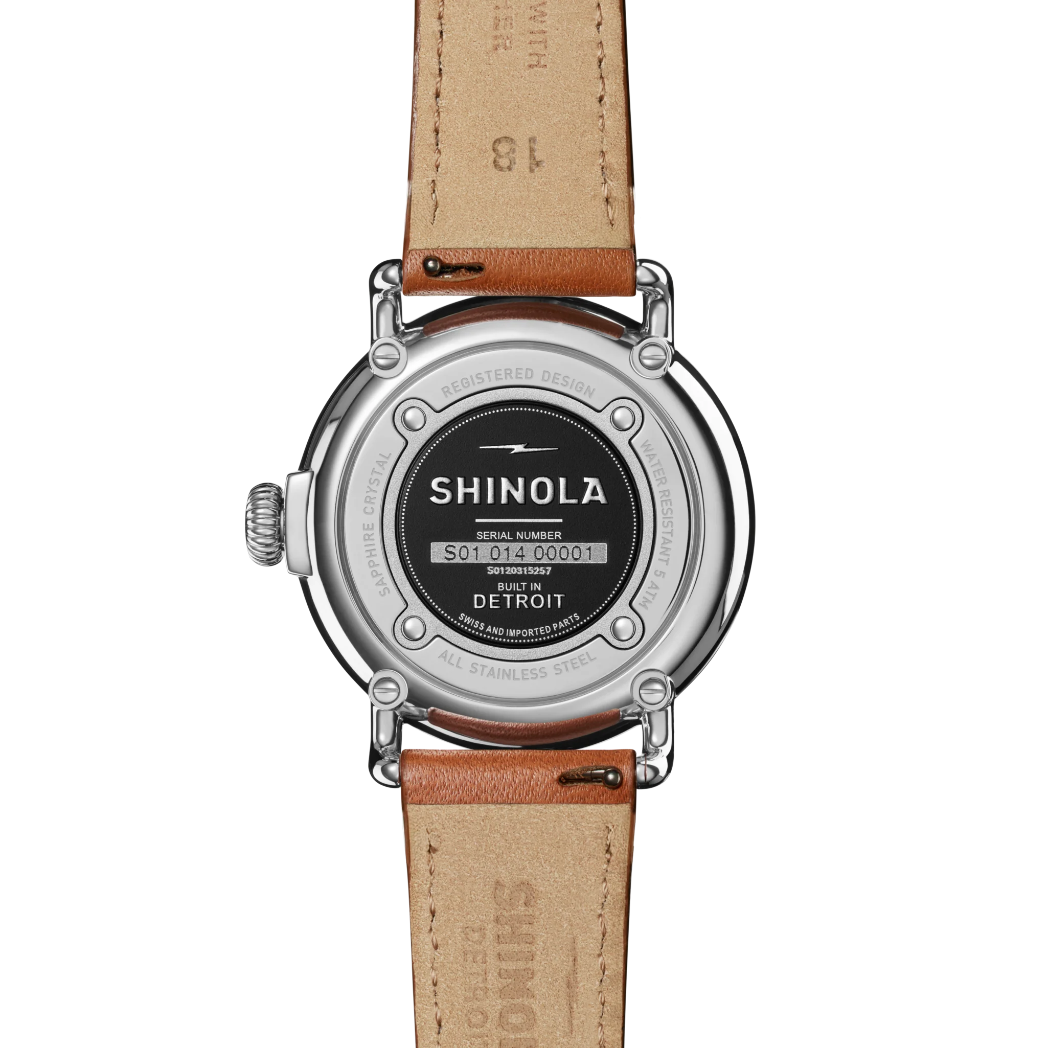 Runwell Watch - White Tan Leather Strap - Image 3