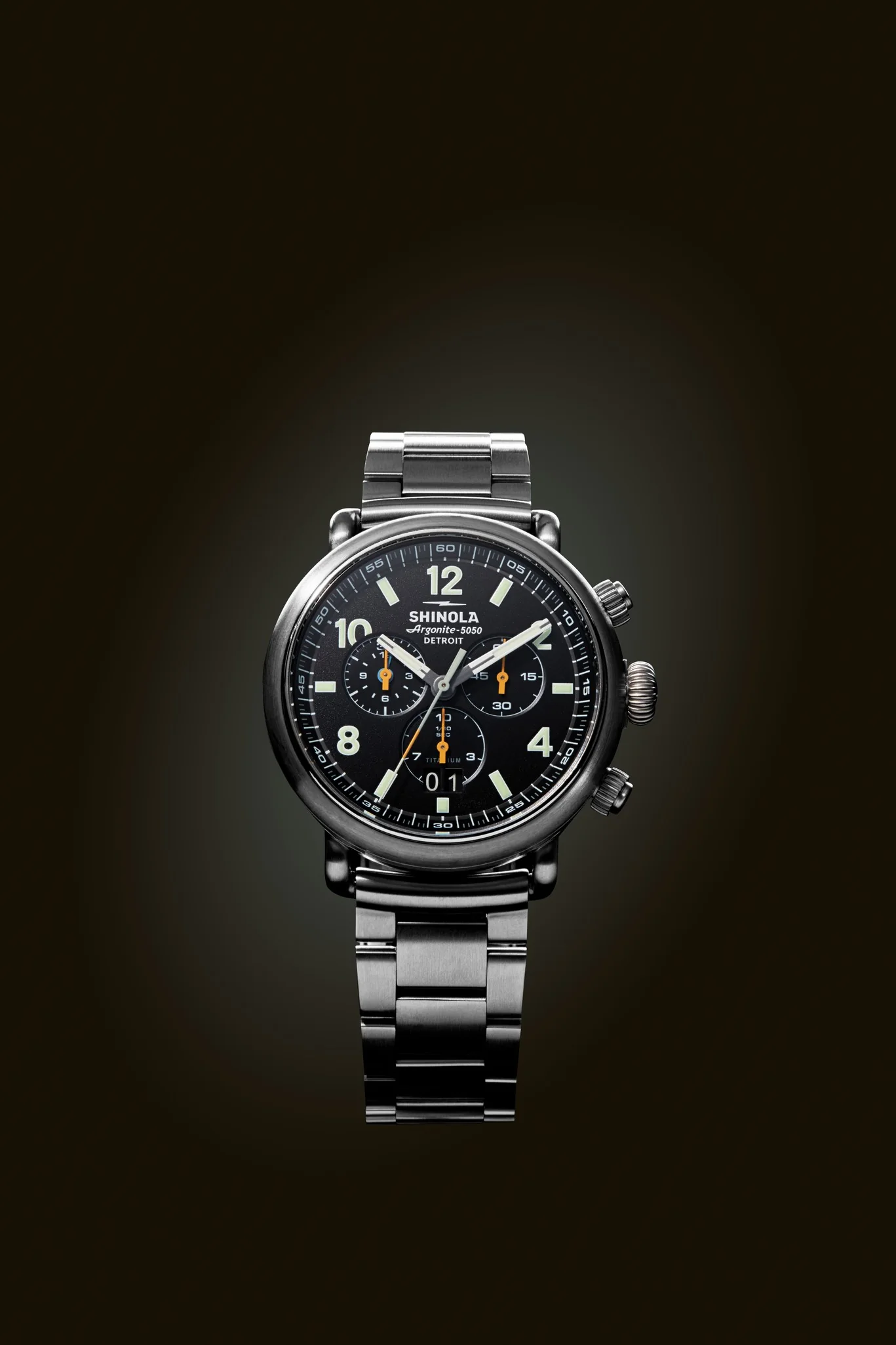 Runwell Chronograph West Wind Watch Gift Set with Additional Strap - Black - Image 13