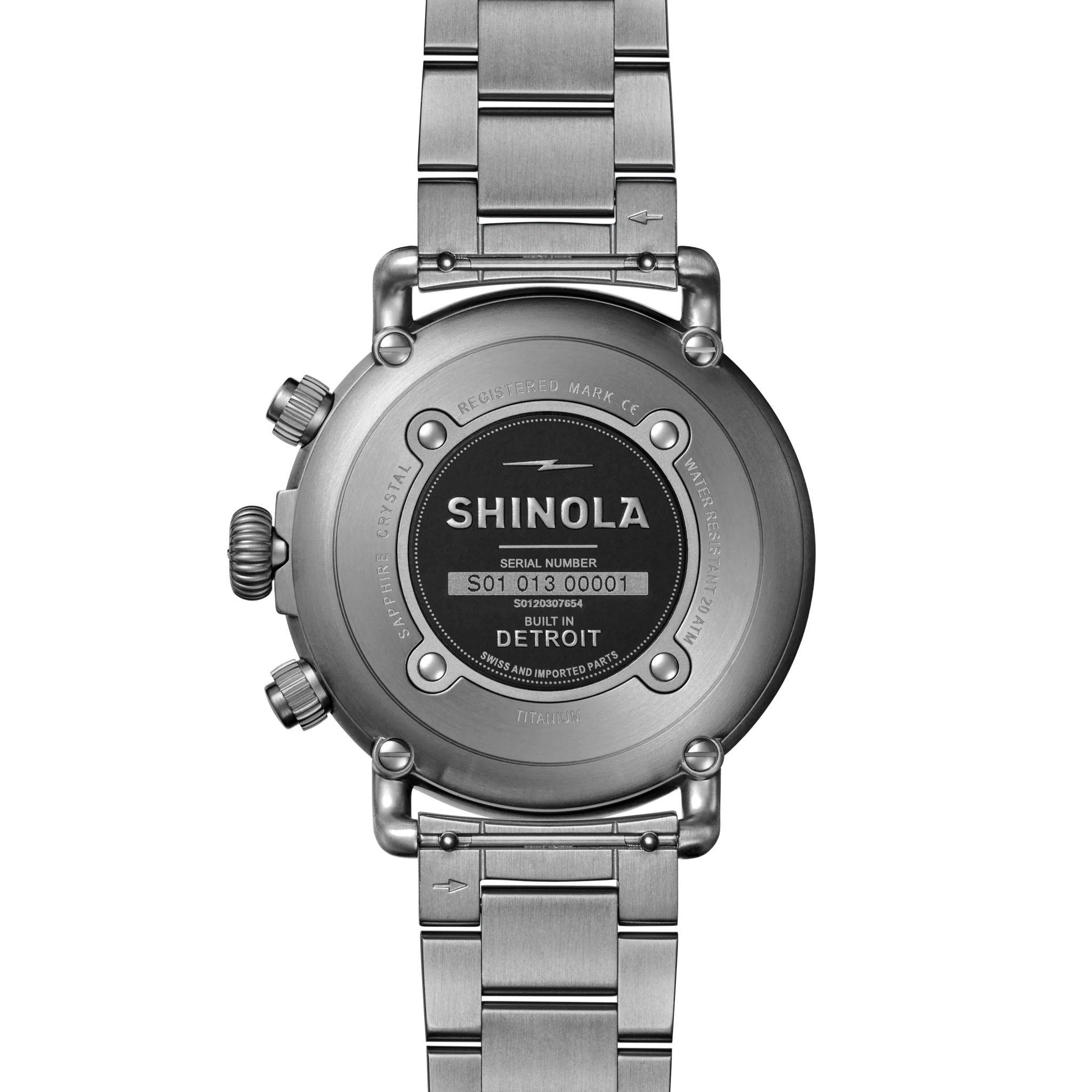 Runwell Chronograph West Wind Watch Gift Set with Additional Strap - Black - Image 3