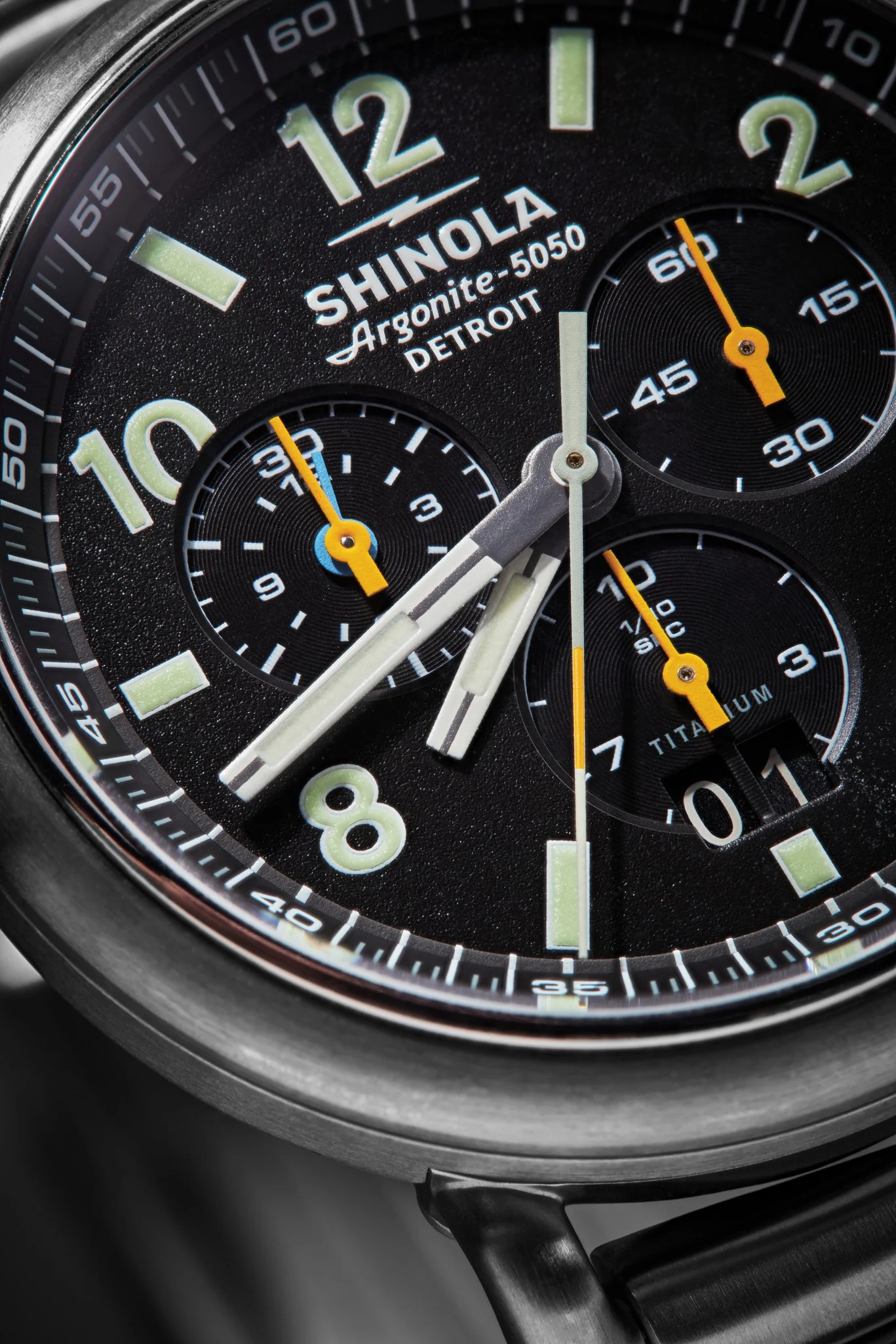 Runwell Chronograph West Wind Watch Gift Set with Additional Strap - Black - Image 7