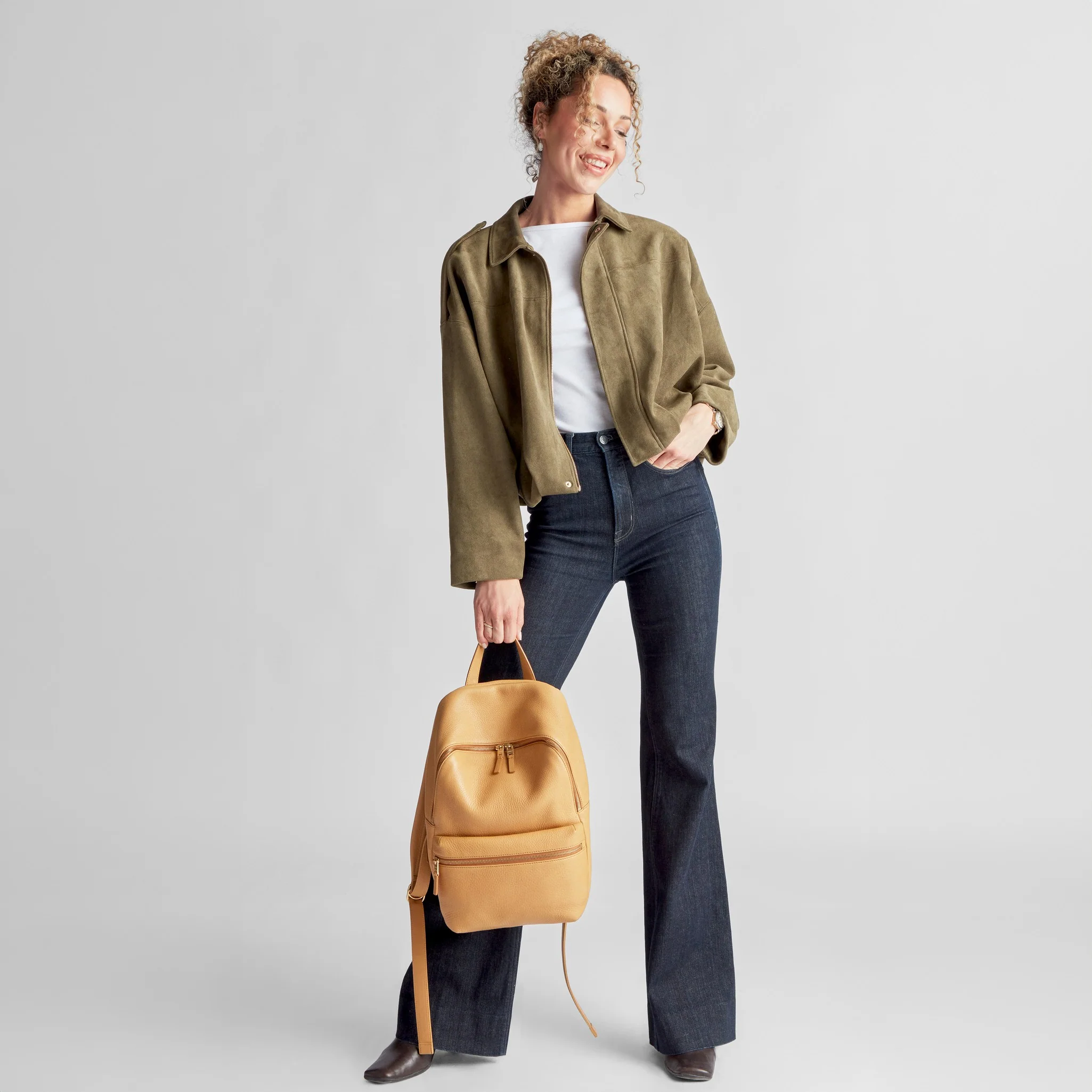 Small Runwell Backpack - Honey - Image 6